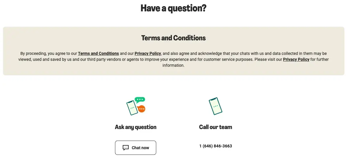 contact us page examples, hello fresh contact page