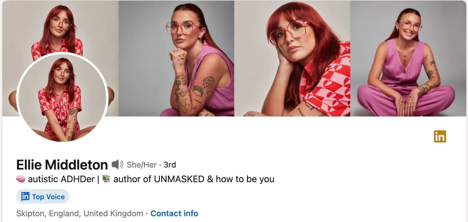 linkedin headline example ellie middleton