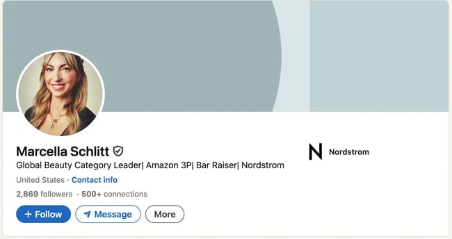 linkedin headline example from marcella schlitt