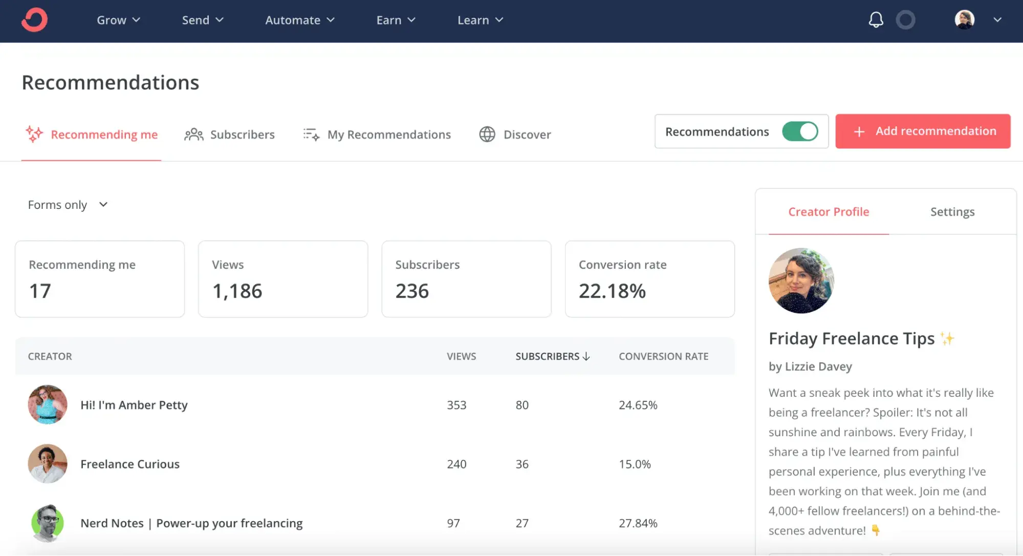 a screenshot of kit’s email marketing for event planning user interface